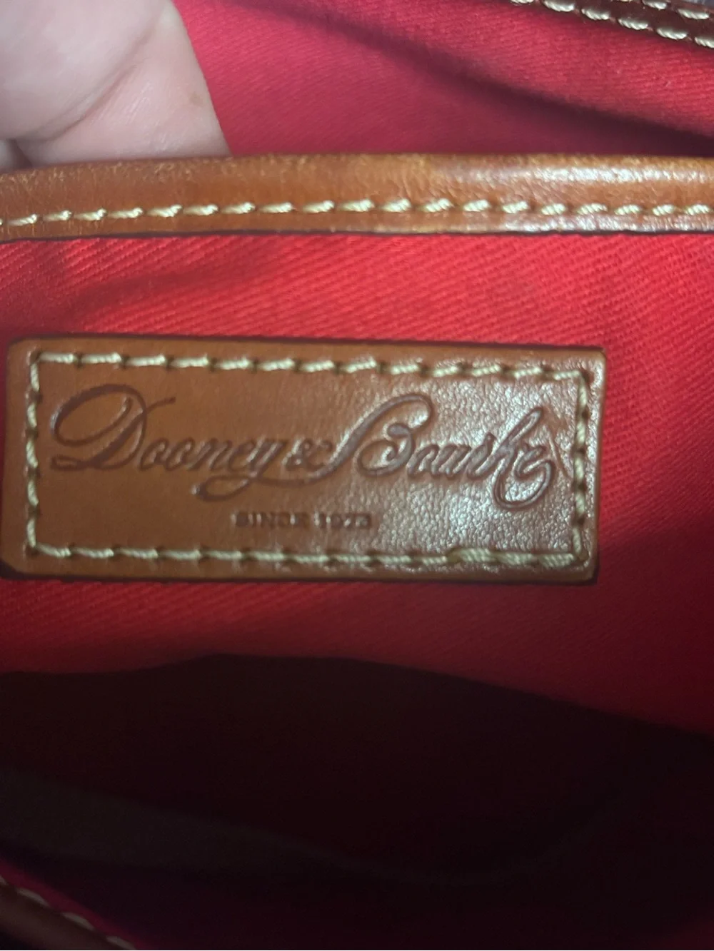 Dooney & Bourke Brown Pebbled Leather Tote with Matching Wallet